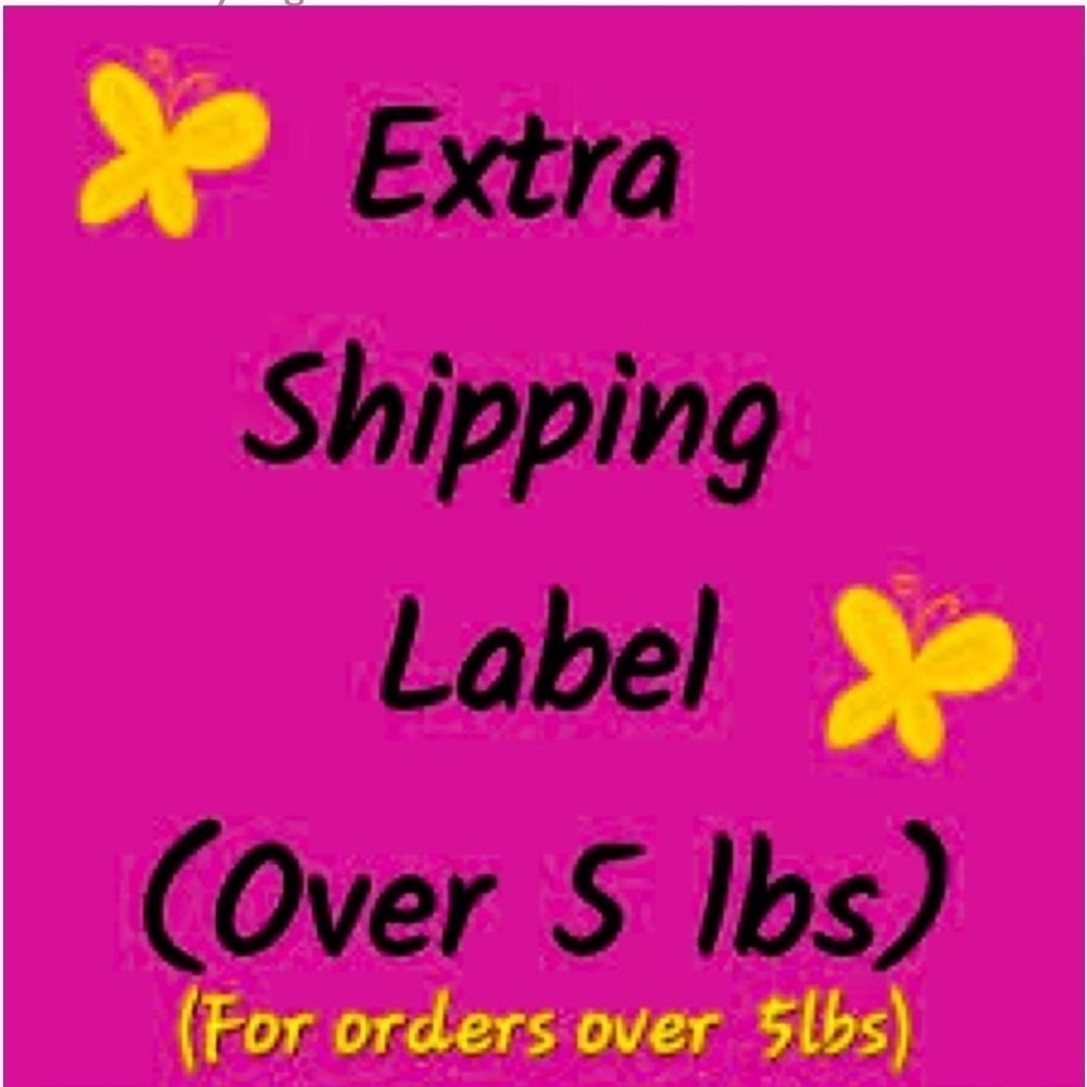 Extra shipping label.